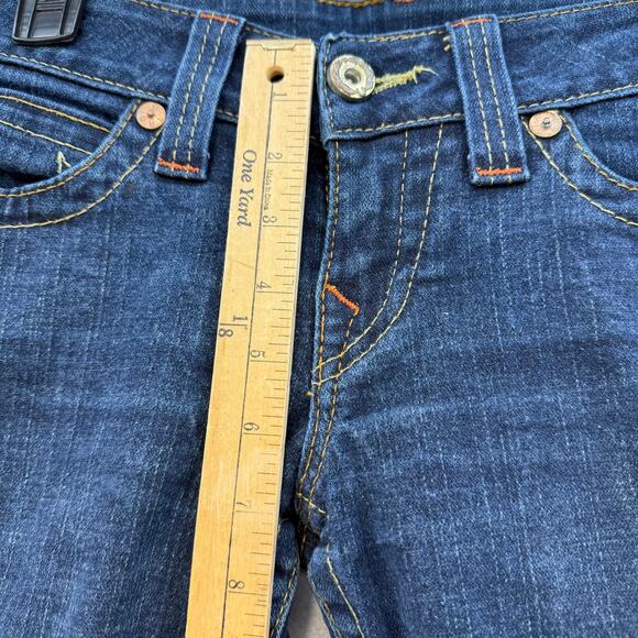 True Religion Jeans Women's 29 (8) Dark Blue Tapered Leg Low Rise Made in USA - Picture 13 of 15